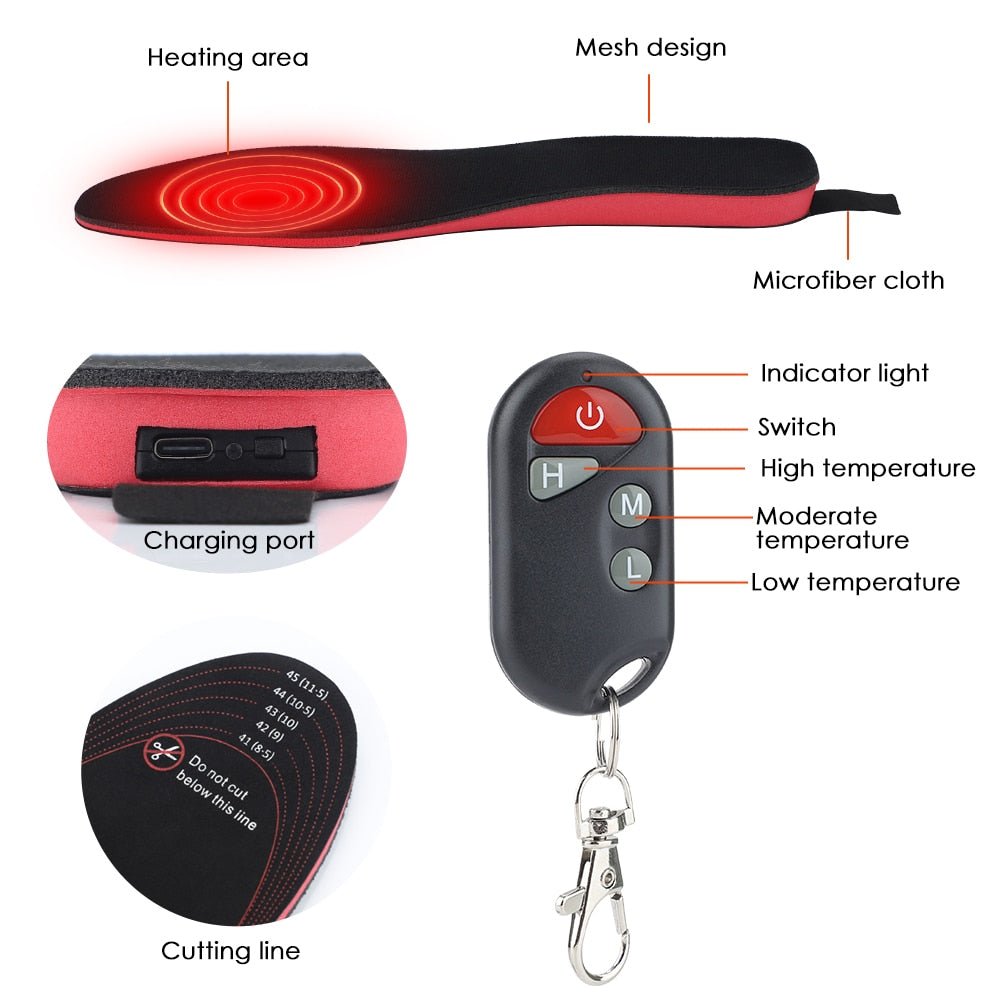 Electric Heating Insole Foot Warmer - My Home Goods and Gifts-Electric Heating Insole Foot Warmer-Electric Heating Insole Foot Warmer