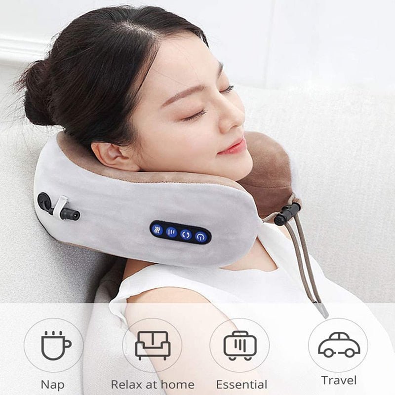 Neck Massager U Shaped Pillow - My Home Goods and Gifts-Neck Massager-Neck Massager U Shaped Pillow