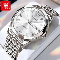 Thumbnail for OLEVS 9931 Quartz Watches Men Original Luminous, Waterproof, Shock Resistant Stainless Steel - Epic Trends and Gifts--image_1