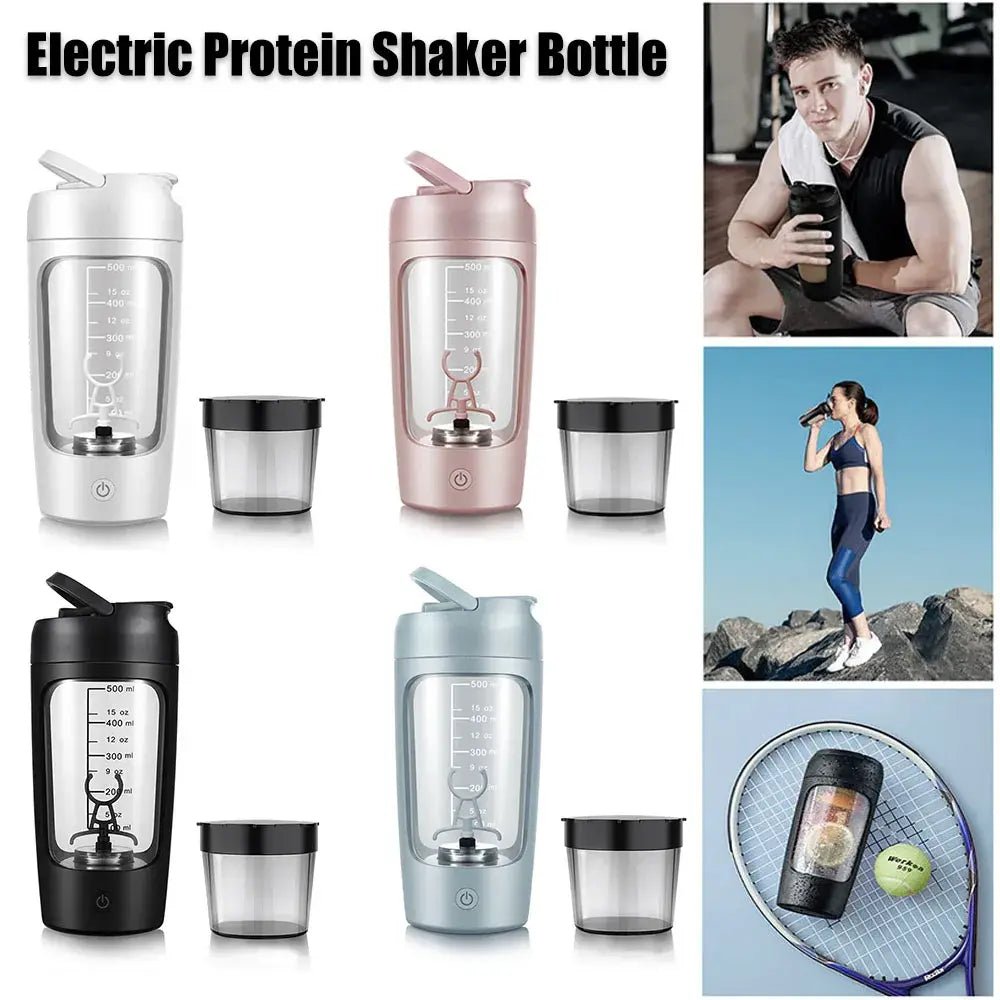 Premium Electric Protein Shaker Bottle, Made with Tritan - BPA Free - 22 oz Vortex Portable Mixer Cup/USB Rechargeable - Epic Trends and Gifts-Electric Protein Shaker Cup-Premium Electric Protein Shaker Bottle, Made with Tritan - BPA Free - 22 oz Vortex Portable Mixer Cup/USB Rechargeable